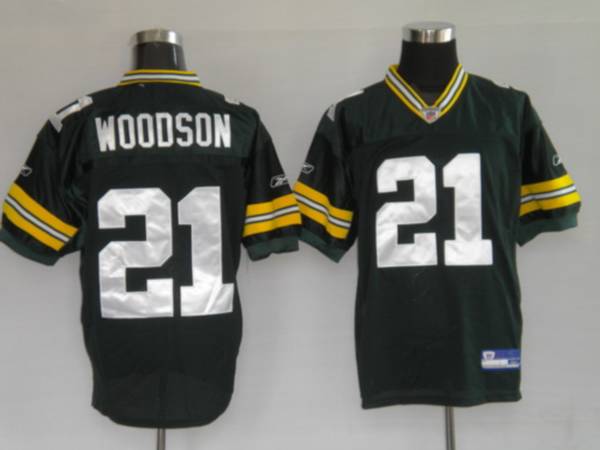 Packers #21 Charles Woodson Green Stitched NFL Jersey