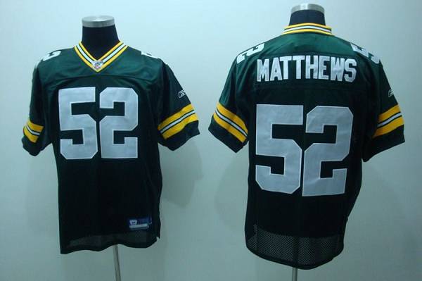 Packers #52 Clay Matthews Green Stitched NFL Jersey