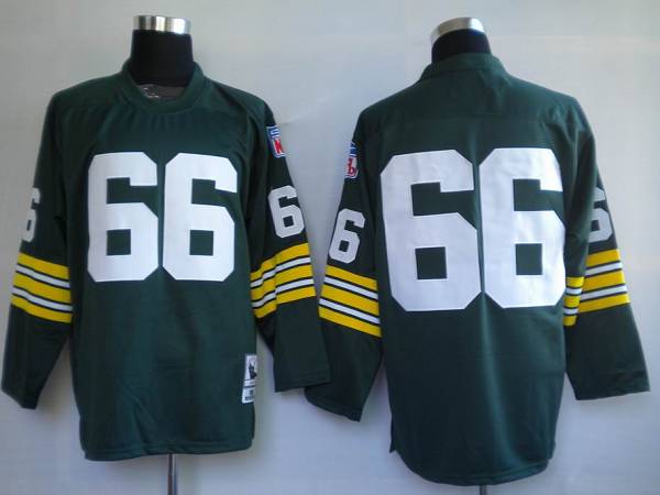 Mitchell & Ness Packers #66 Ray Nitschke Green Stitched Throwback NFL Jersey