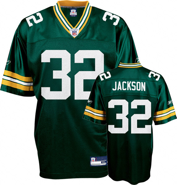 Packers #32 Brandon Jackson Green Stitched NFL Jersey