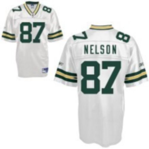 Packers #87 Jordy Nelson White Stitched NFL Jersey