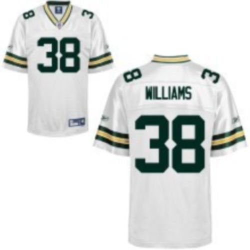 Packers #38 Tramon Williams White Stitched NFL Jersey