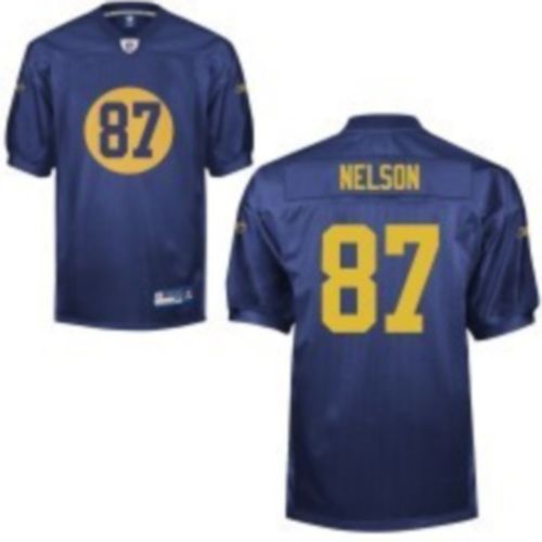 Packers #87 Jordy Nelson Blue Stitched NFL Jersey