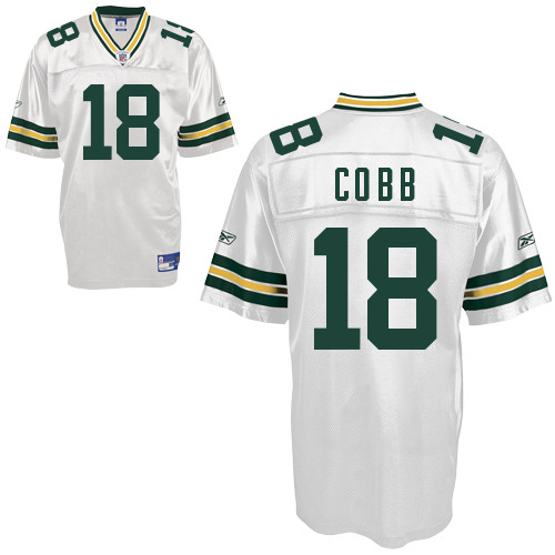 Packers #18 Randall Cobb White Stitched NFL Jersey