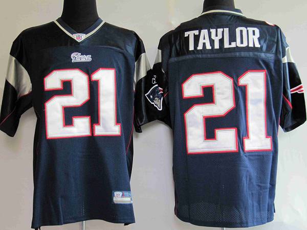 Patriots #21 Fred Taylor Dark Blue Stitched NFL Jersey