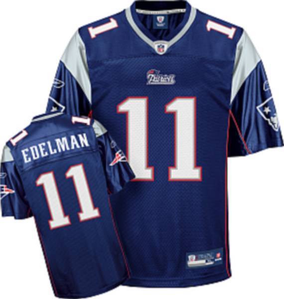Patriots #11 Julian Edelman Dark Blue Stitched NFL Jersey