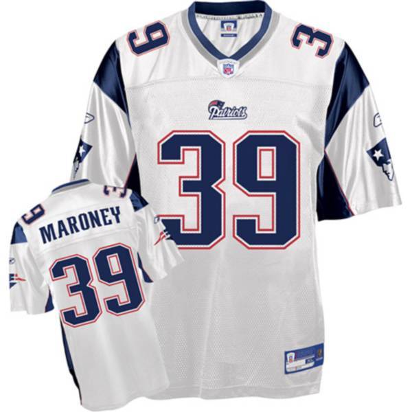 Patriots #39 Laurence Maroney White Stitched NFL Jersey