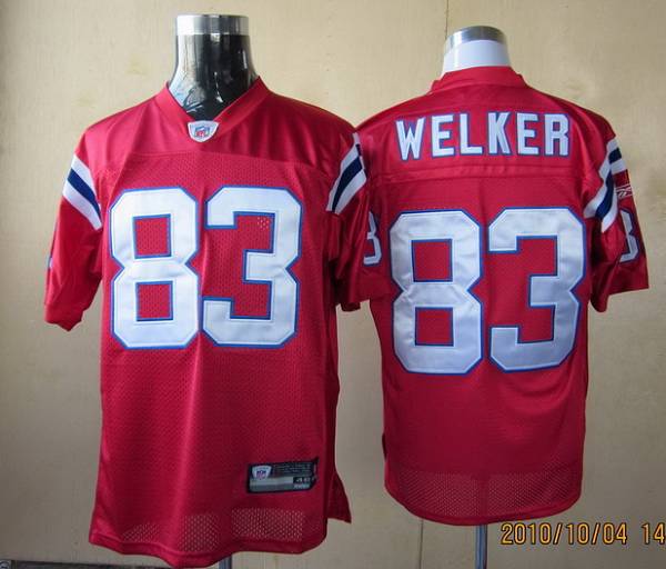Patriots #83 Wes Welker Red Alternate Jersey Stitched NFL Jersey