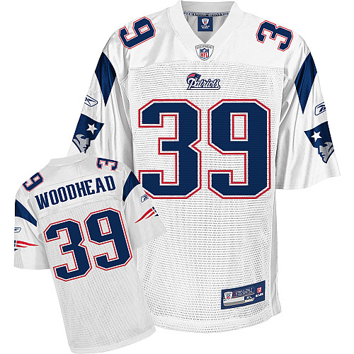Patriots #39 Danny Woodhead White Stitched NFL Jersey