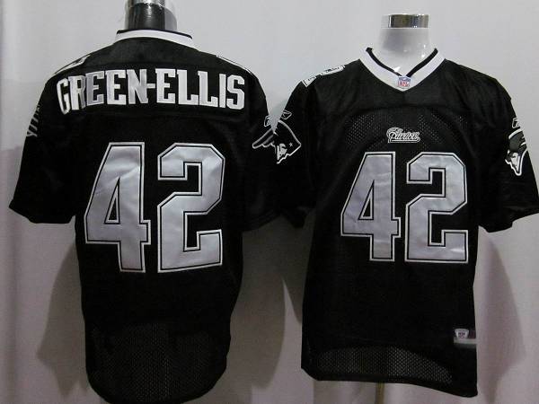 Patriots #42 Green Ellis Black Shadow Stitched NFL Jersey