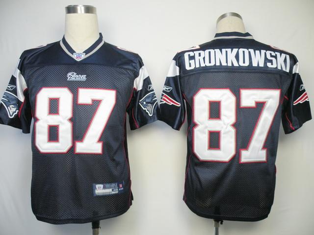 Patriots #87 Rob Gronkowski Dark Blue Stitched NFL Jersey