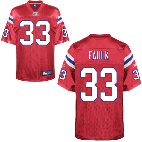 Patriots #33 Kevin Faulk Red Alternate Stitched NFL Jersey