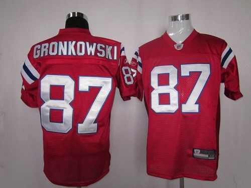 Patriots #87 Rob Gronkowski Red Alternate Stitched NFL Jersey