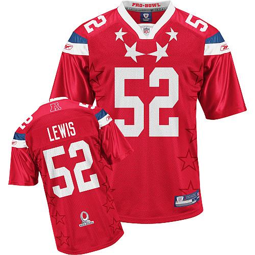 Ravens #52 Ray Lewis 2011 Red Pro Bowl Stitched NFL Jersey