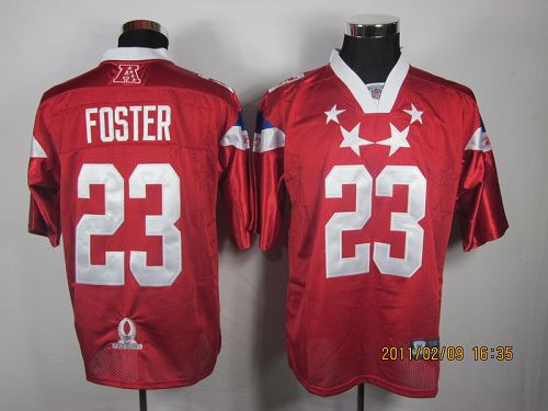 Texans #23 Arian Foster 2011 Red Pro Bowl Stitched NFL Jersey