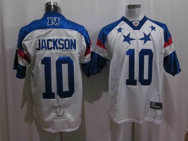 Eagles #10 DeSean Jackson 2011 White and Blue Pro Bowl Stitched NFL Jersey