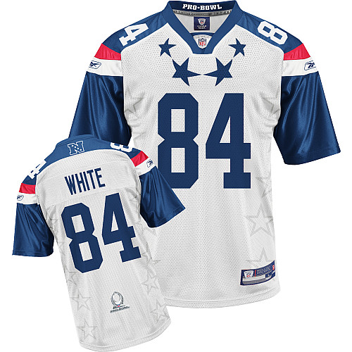 Falcons #84 Roddy White 2011 White and Blue Pro Bowl Stitched NFL Jersey