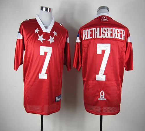 Steelers #7 Ben Roethlisberger Red 2012 Pro Bowl Stitched NFL Jersey
