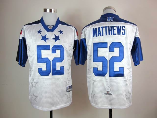 Packers #52 Clay Matthews White 2012 Pro Bowl Stitched NFL Jersey