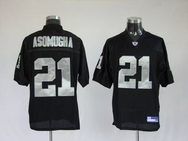 Raiders Nnamdi Asomugha #21 Stitched Black NFL Jersey