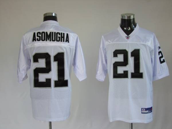 Raiders Nnamdi Asomugha #21 Stitched White NFL Jersey
