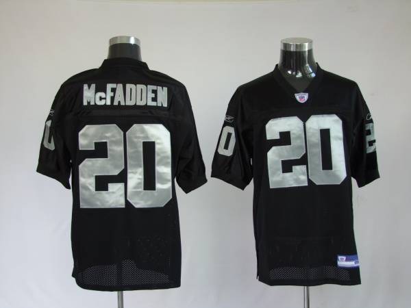 Raiders Darren McFadden #20 Stitched Black NFL Jersey