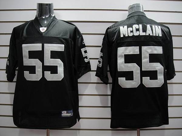 Raiders Rolando McClain #55 Stitched Black NFL Jersey