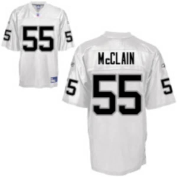 Raiders #55 Rolando McClain Stitched White NFL Jersey