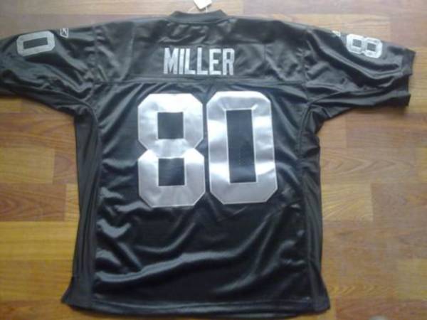 Raiders #80 Zach Miller Black Stitched NFL Jersey