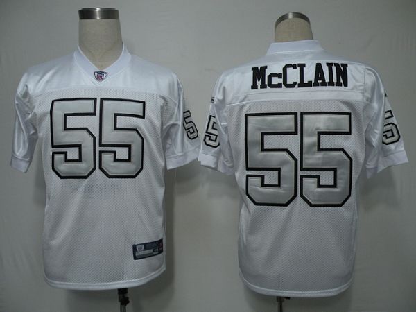 Cheapest Raiders #55 Rolando McClain White Silver Grey No ...