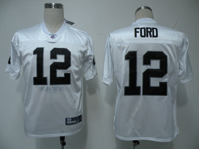 Raiders #12 Jacoby Ford White Stitched NFL Jersey