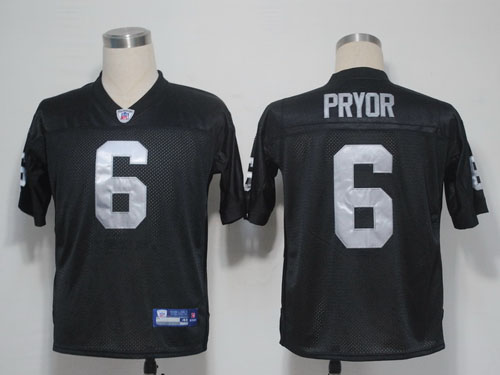 Raiders #6 Terrelee Pryor Black Stitched NFL Jersey