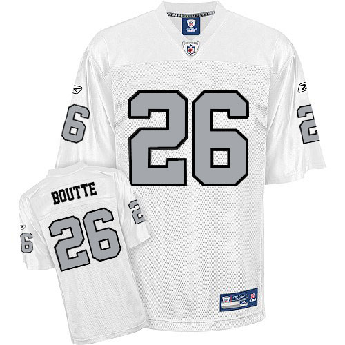 Raiders #26 Stanford Routt White Silver Grey No. Stitched NFL Jersey
