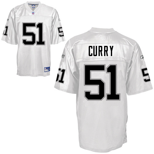 Raiders #51 Aaron Curry White Stitched NFL Jersey