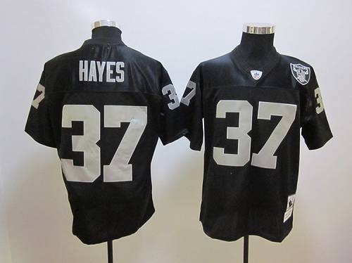 Mitchell And Ness Raiders #37 Lester Hayes Black Stitched NFL Jersey