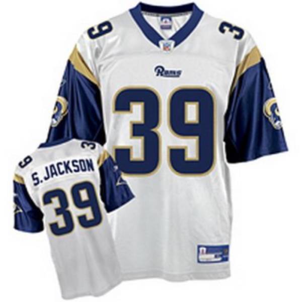 Rams  #39 Steven Jackson Stitched White NFL Jersey