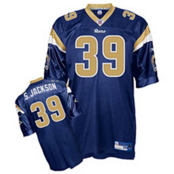 Rams  #39 Steven Jackson Stitched Blue NFL Jersey