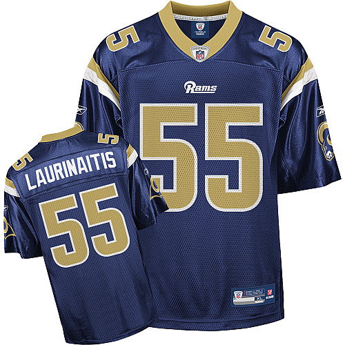 Rams #55 James Laurinaitis Blue Stitched NFL Jersey