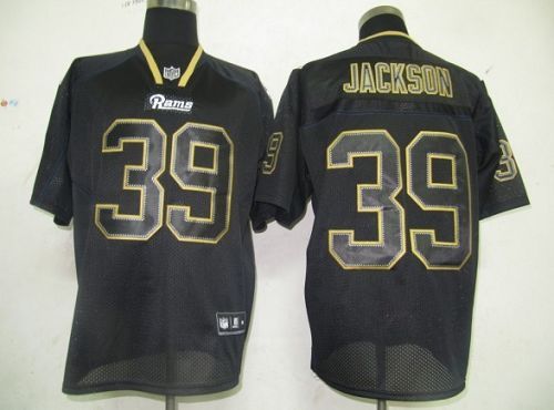 Rams #39 Rickey Jackson Lights Out Black Stitched NFL Jersey