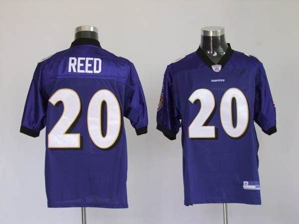 Ravens #20 Ed Reed Purple Home Stitched NFL Jersey