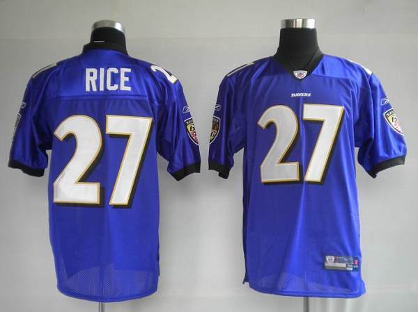 Ravens #27 Ray Rice Purple Stitched NFL Jersey