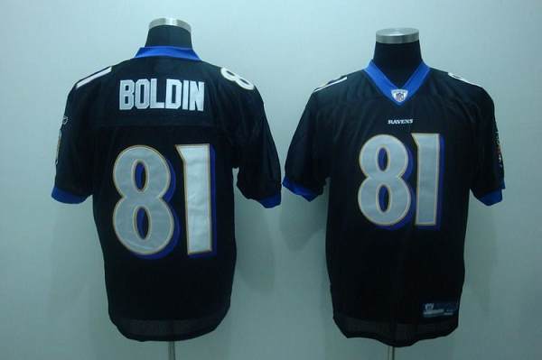Ravens #81 Anquan Boldin Black Stitched NFL Jersey