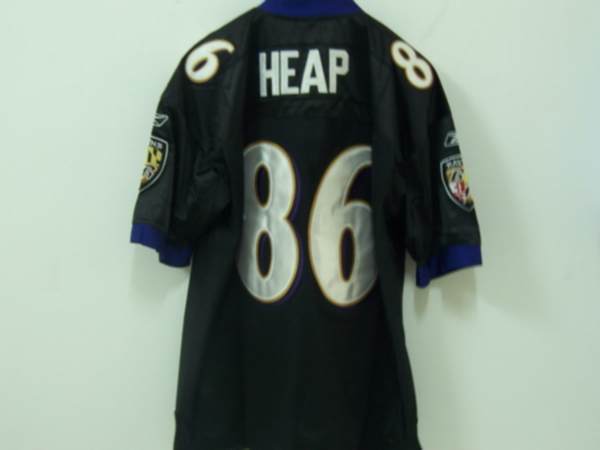 Ravens #86 Todd Heap Black Stitched NFL Jersey