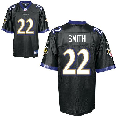Ravens #22 Jimmy Smith Black Stitched NFL Jersey
