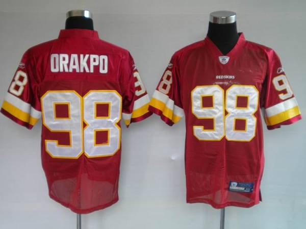 Redskins #98 Brian Orakpo Stitched Red NFL Jersey