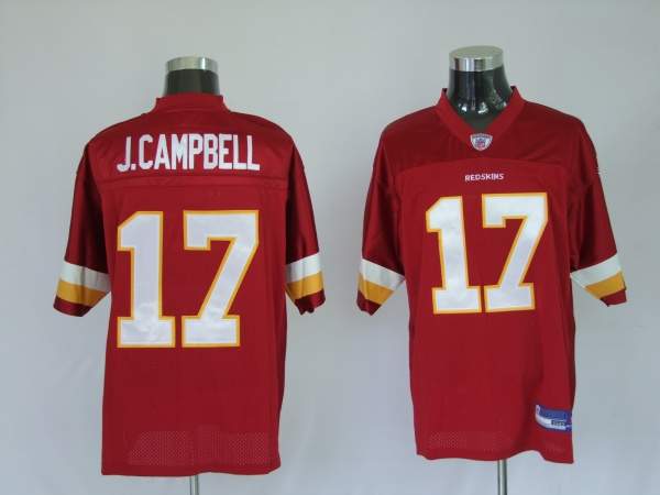 Redskins #17 Jason Campbell Stitched Red NFL Jersey