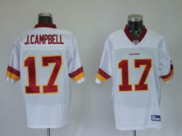 Redskins #17 Jason Campbell Stitched White NFL Jersey