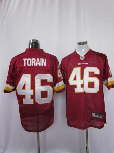 Redskins #46 Ryan Torain Red Stitched NFL Jersey