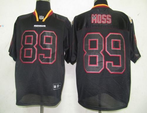 Redskins #89 Santana Moss Lights Out Black Stitched NFL Jersey
