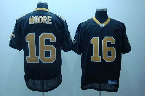 Saints #16 Lance Moore Black Stitched NFL Jersey